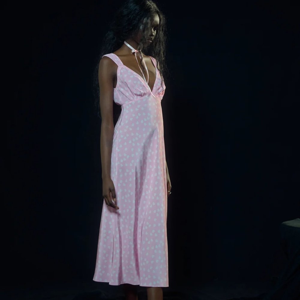 Selkie Two Hearts Goddess Slip Dress - XXS, XS, S, M / NWOT - Picture 4 of 8